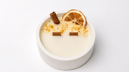 Vela Canela y naranja