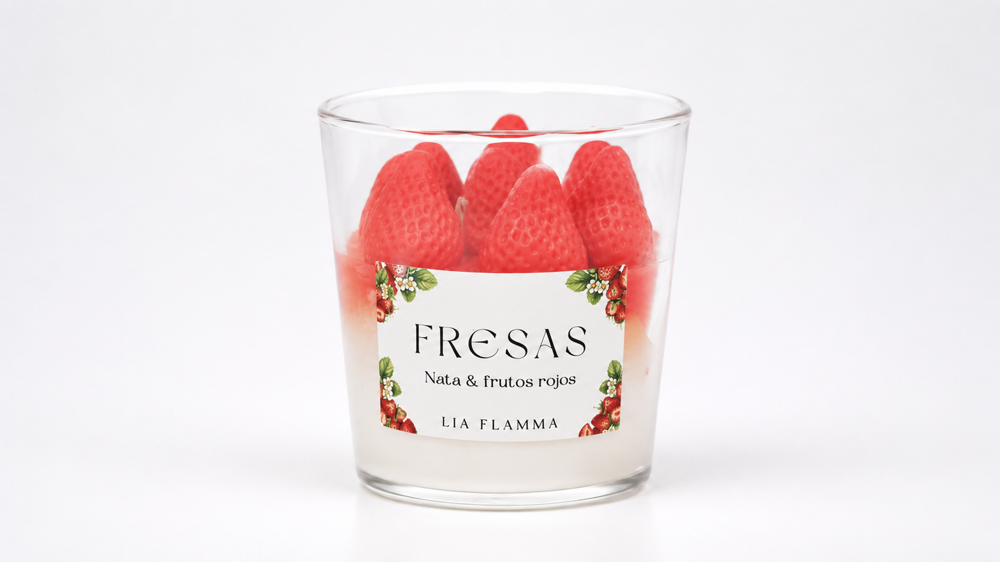 Vela Fresas nata