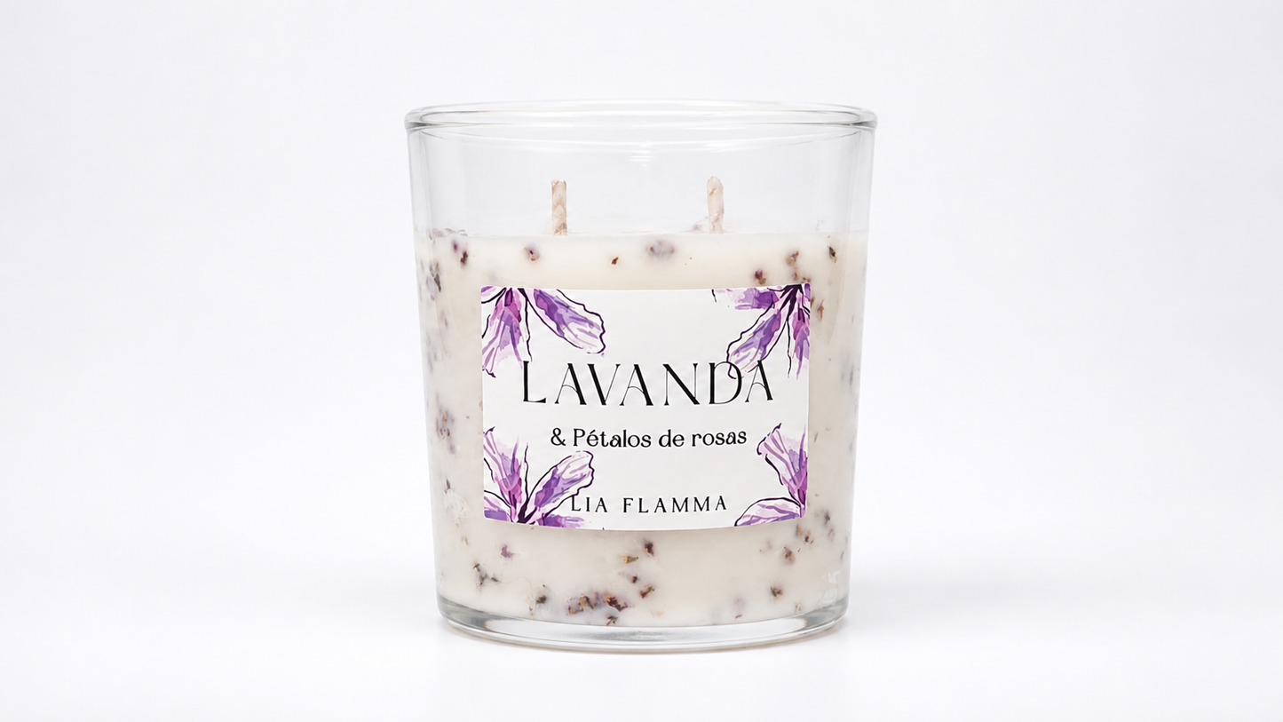 Vela Lavanda & Rosas