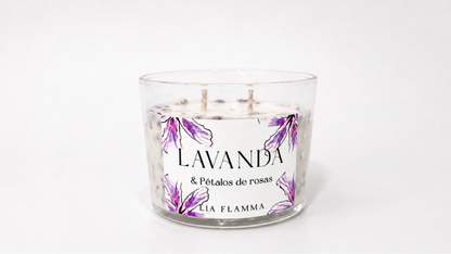 Vela Lavanda & Rosas